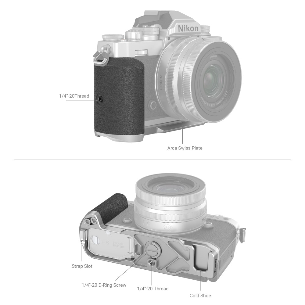 SmallRig(スモールリグ) Nikon Z fcミラーレスカメラ用L字型グリップ 