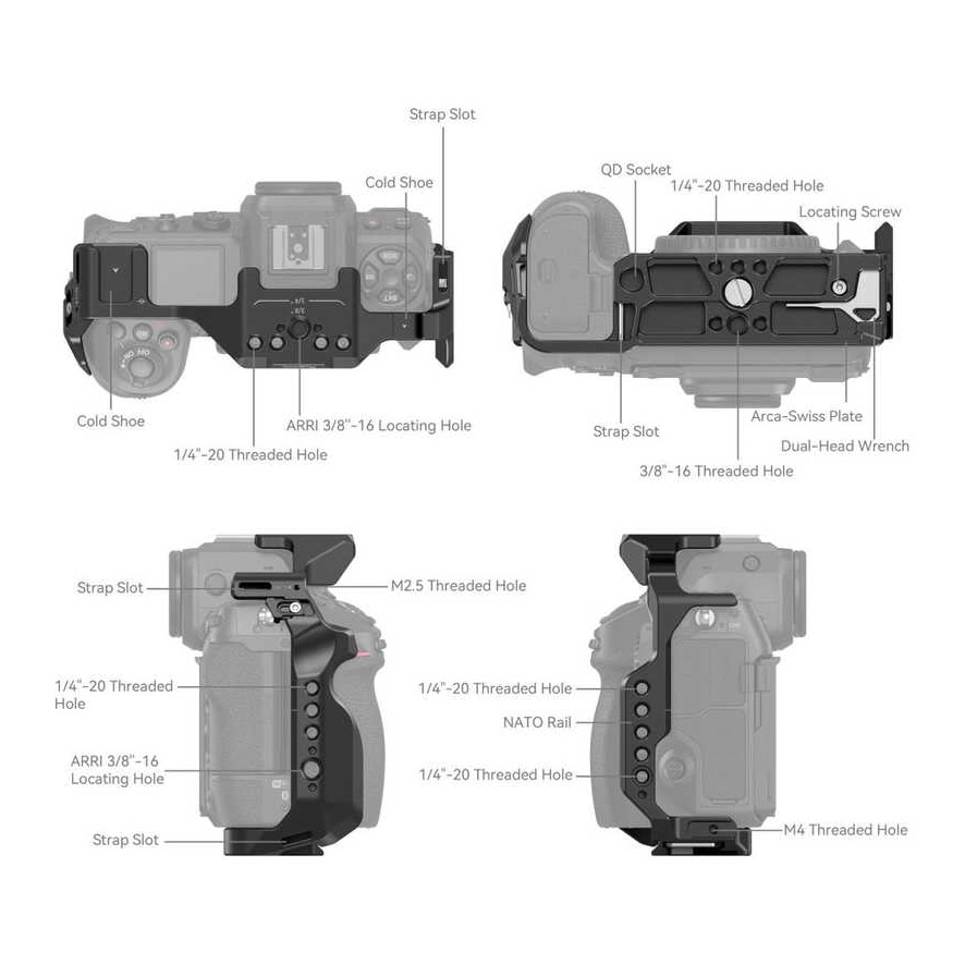 SmallRig(スモールリグ) Nikon Z 8専用ケージ 3940(ケージ): 撮影用品 