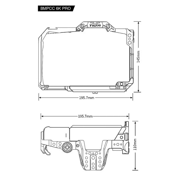 TILTA(ティルタ) FuLL Camera Cage for BMPCC 6K Pro - BLack TA-T11