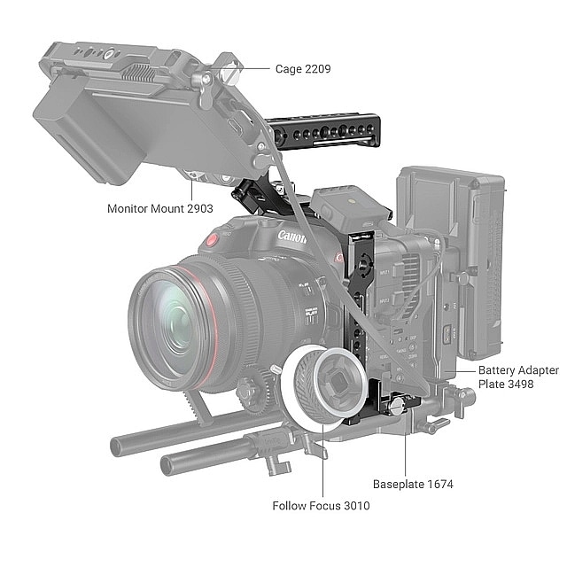 SmallRig(スモールリグ) Canon EOS C70用ハンドルキット 3899(Canon