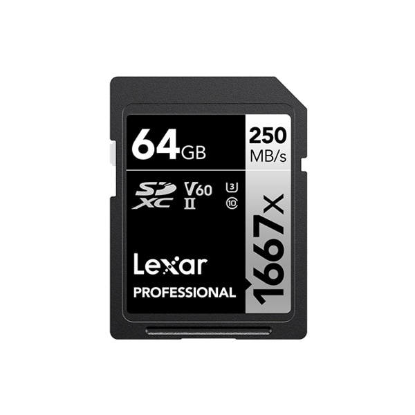 Lexar(レキサー) SDXCカード 1667x UHS-II U3 V60 64GB LSD64GCBJP1667