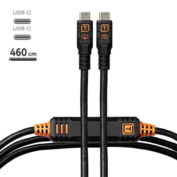 【会員価格/SALE】TETHER TOOLS(テザーツールズ) テザープロ オプティマ 10G USB-C ケーブル(4.6m) ブラック CUC15G2-BLK