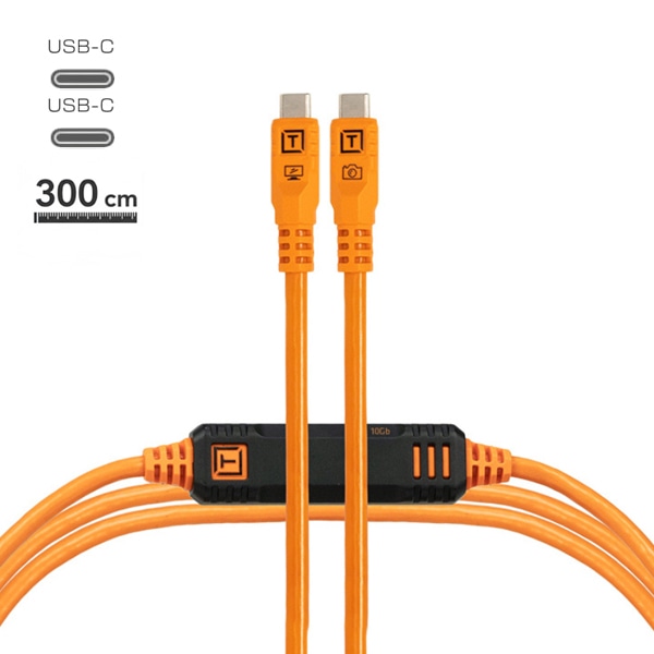 【会員価格/SALE】TETHER TOOLS(テザーツールズ) テザープロ オプティマ 10G USB-C ケーブル（3m） / CUC10G2B-ORG