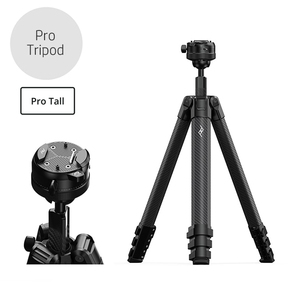 【予約受付中】Peak Design(ピークデザイン) プロ トール トライポッド カーボン / 4段カーボン三脚 / PT-T-BK-1
