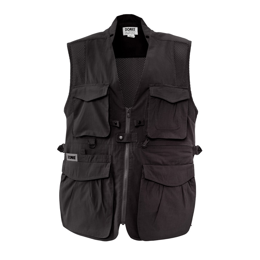 DOMKE(ドンケ) フォトベスト ブラック スモール VEST-BLACK-SM(ブラック(スモール)): アウトドア・アパレル・書籍他  銀一オンラインショップ | 撮影用背景-プロフェッショナル映像・撮影機材専門店