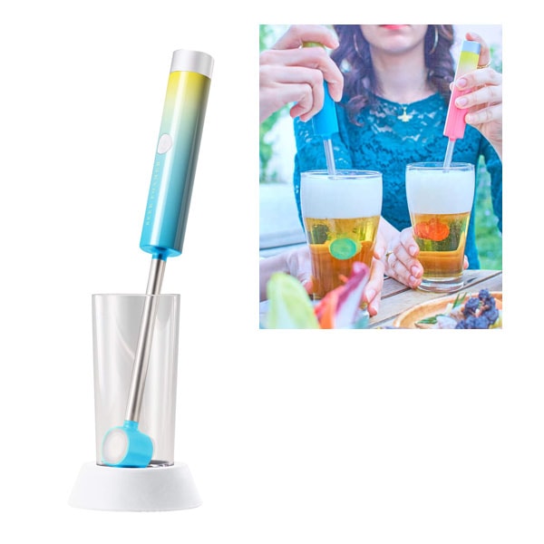 GREEN HOUSE(グリーンハウス) GH-BEERJSシリーズ 超音波式ビールフォーマー/トロピカルブルー