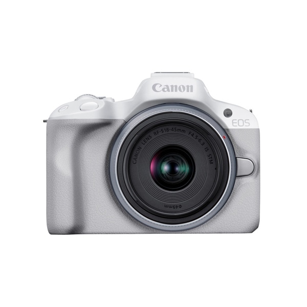 【-2026/1/14キャンペーン】Canon(キヤノン) EOS R50 RF-S18-45 IS STMレンズキット ホワイト 5812C011