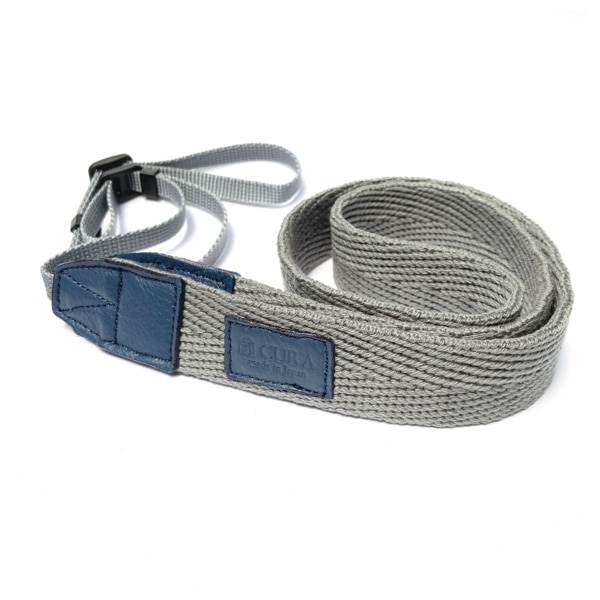 蔵(CURA) ヘリンボーンストラップ  グレー/ネイビー CHS-101GRY
