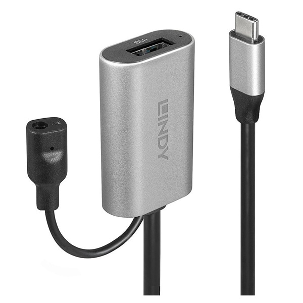 【OUTLET】LINDY(リンディー) USB 3.1 Gen1/3.0 TypeC - A アクティブ延長ケーブル 5m