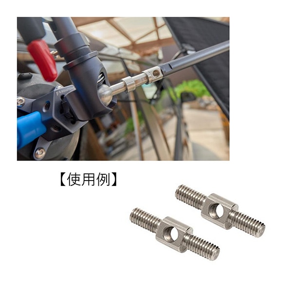 9.SOLUTIONS(9.ソリューションズ) 5/8 インチ ロッド コネクター（2個入り） / 9.VB5108