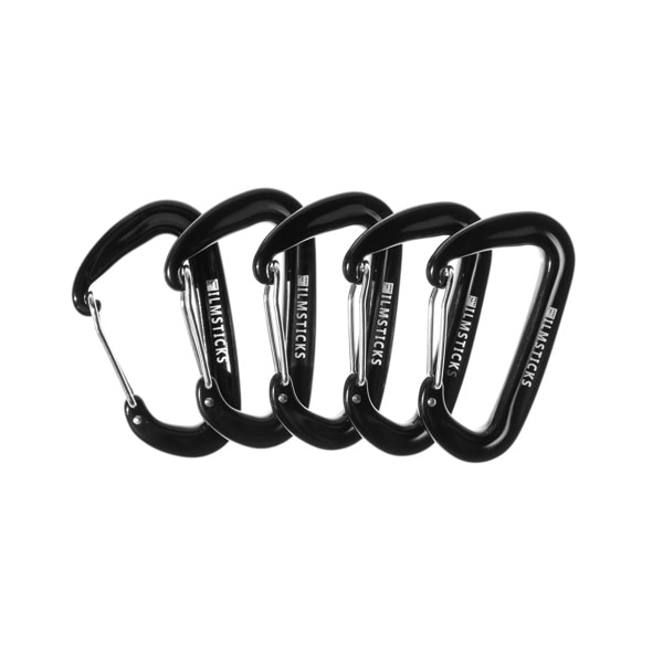 Filmsticks(フィルムスティックス) カラビナ ワイヤーゲート（5個入） / FCARA-WG-BLACK