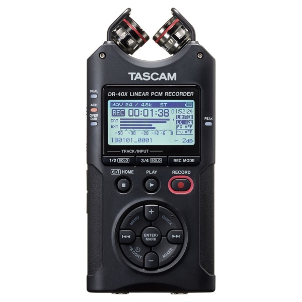 TASCAM(タスカム) DR-40X USB オーディオインターフェース搭載PCMレコーダー(SDカード別売)