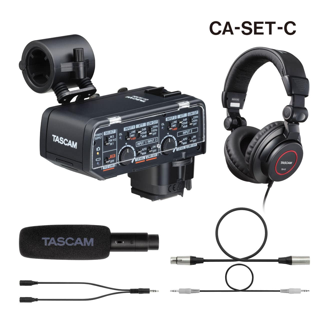 TASCAM(タスカム) カメラ用XLRマイクアダプターCA-XLR2d-Cスターターセット キヤノン用 CA-SET-C