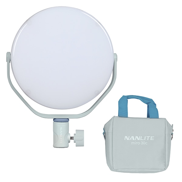 NANLITE(ナンライト) miro 30c フルカラー丸型パネルライト ミントブルー