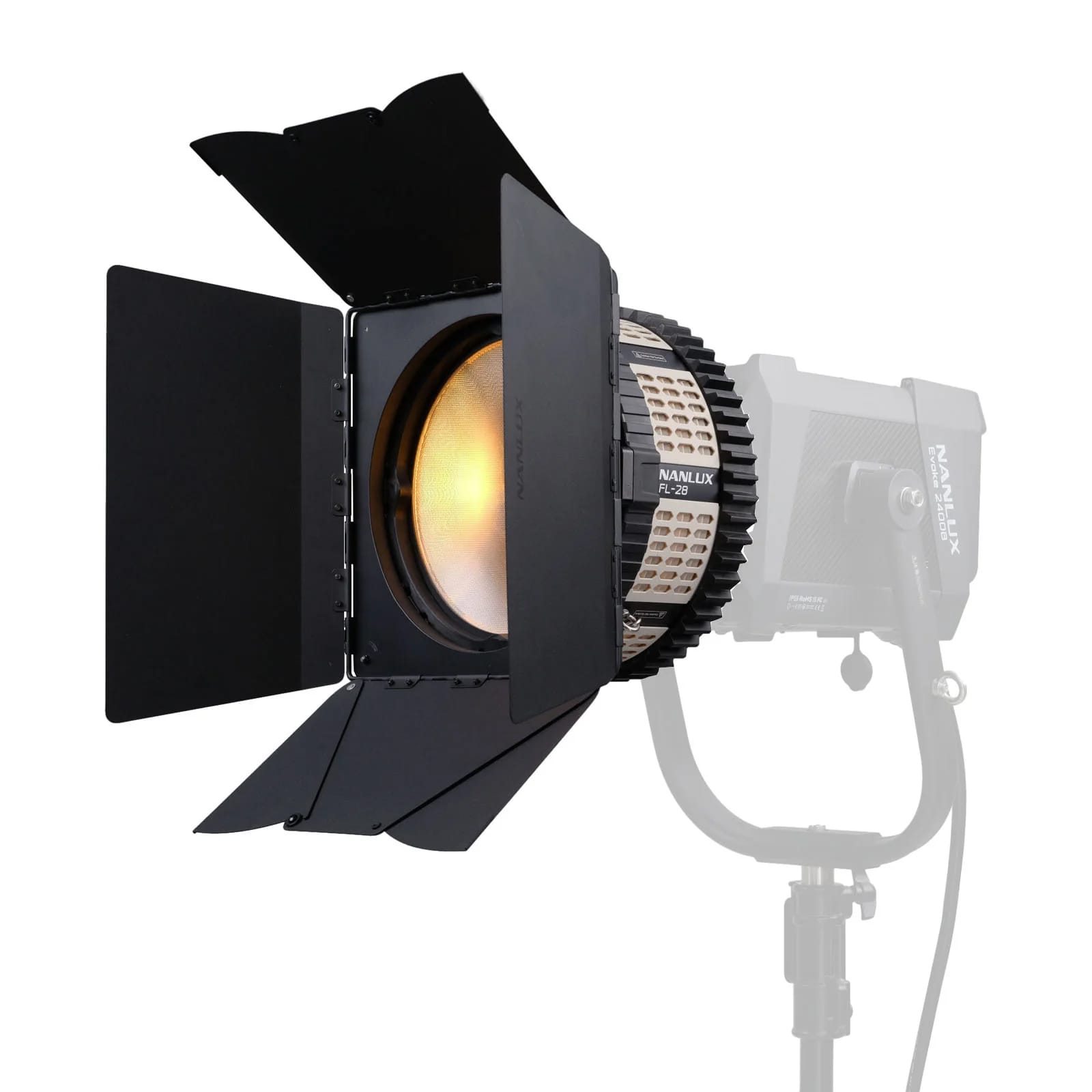 NANLITE(ナンライト) FL-28 フレネルレンズ Evokeシリーズ対応 NLマウント バーンドア付属