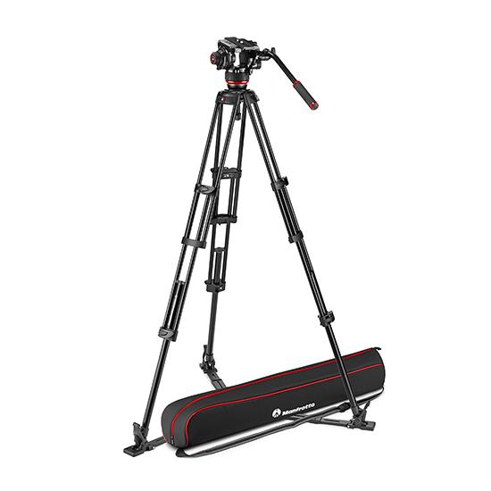 超激得在庫 マンフロット（Manfrotto） ビデオキット ツイン3段アルミ