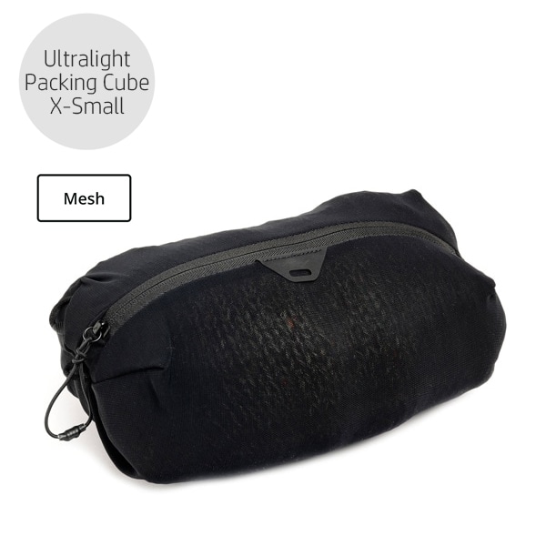【セット対象】Peak Design(ピークデザイン) ウルトラライト メッシュ パッキング キューブ Xスモール ブラック / BUMP-BK-XS-1