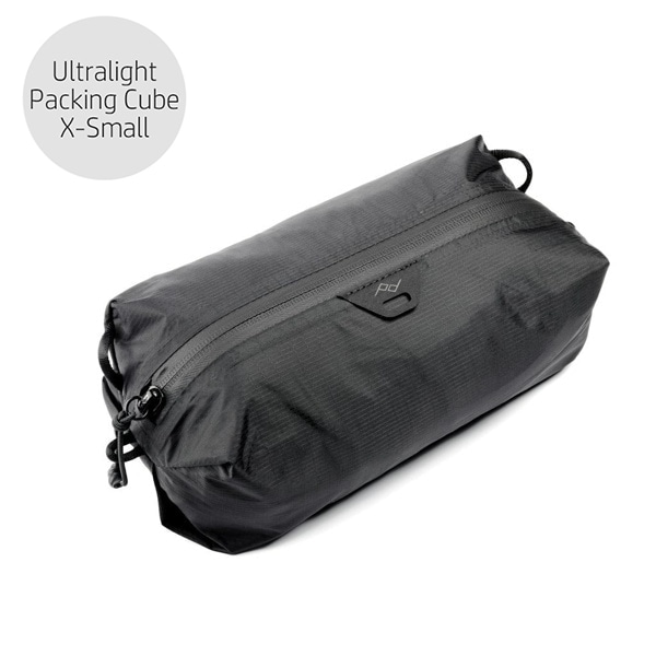 【セット対象】Peak Design(ピークデザイン) ウルトラライト パッキング キューブ Xスモール ブラック / BUP-BK-XS-1