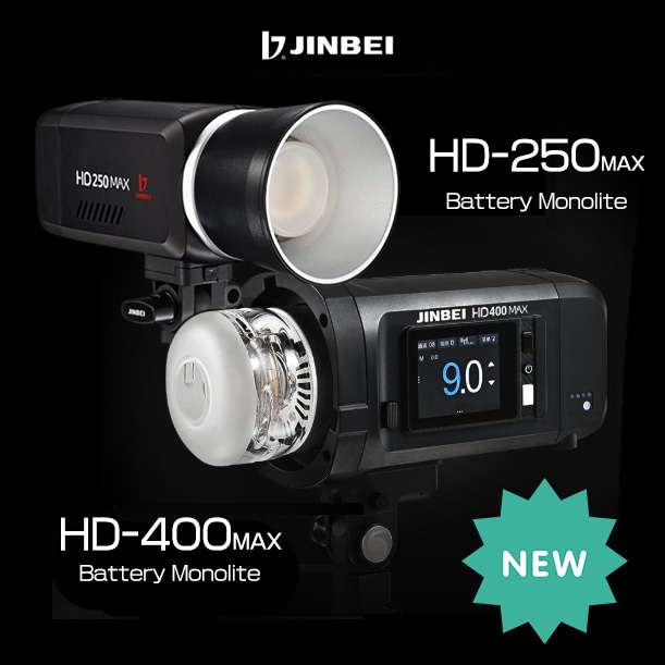 【suntech】高性能バッテリー駆動ストロボ「HD-400MAX」「HD-250MAX」
