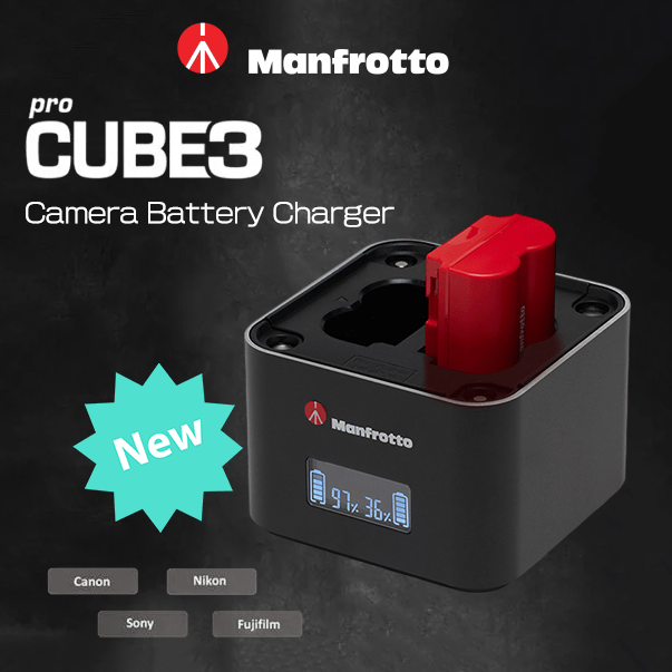 【Manfrotto】カメラ用バッテリーチャージャー「Pro CUBE3 ツインチャージャー」他