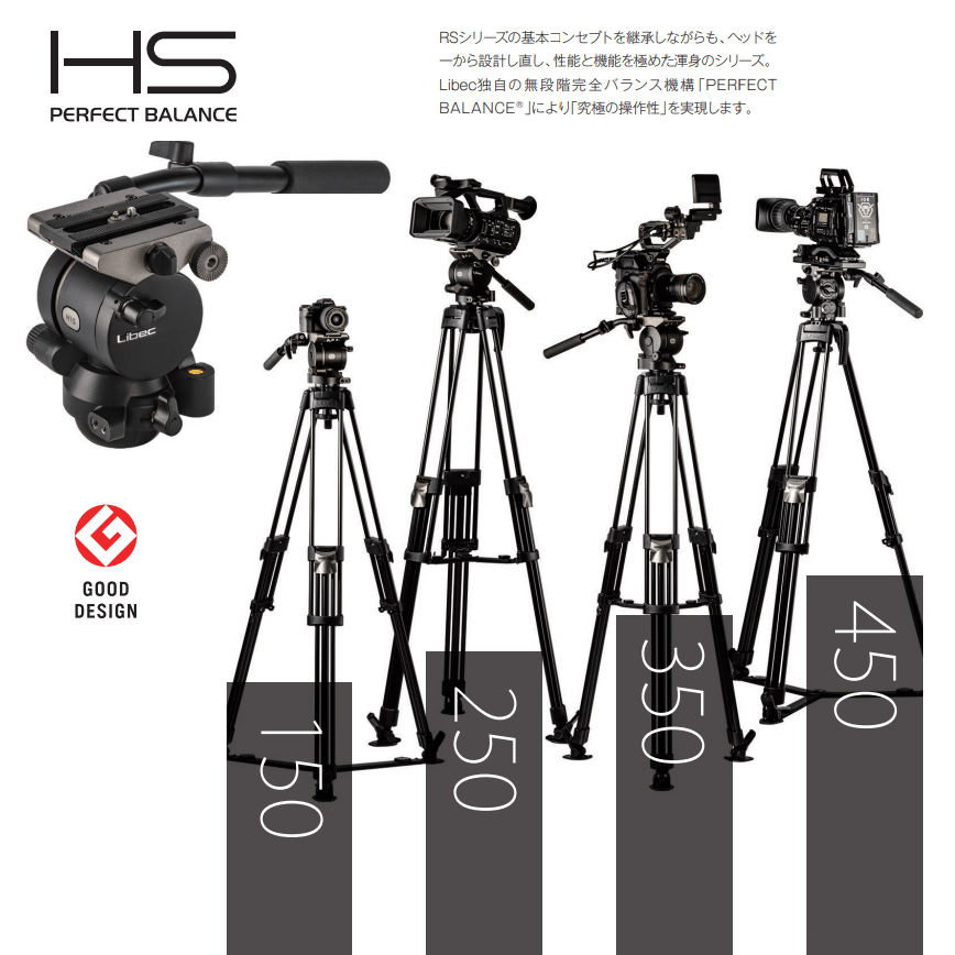 【Libec】RSシリーズの基本コンセプトを継承しながらも、性能と機能を極めた渾身のシリーズ「HSシリーズ」