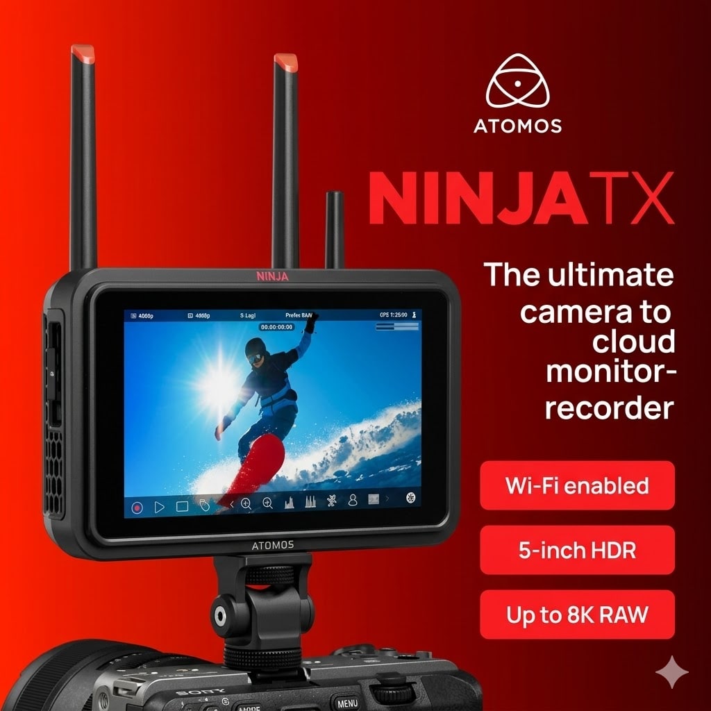 【ATOMOS】12G-SDIとHDMI 2.0の入出力搭載 新型モニターレコーダー「Ninja TX」