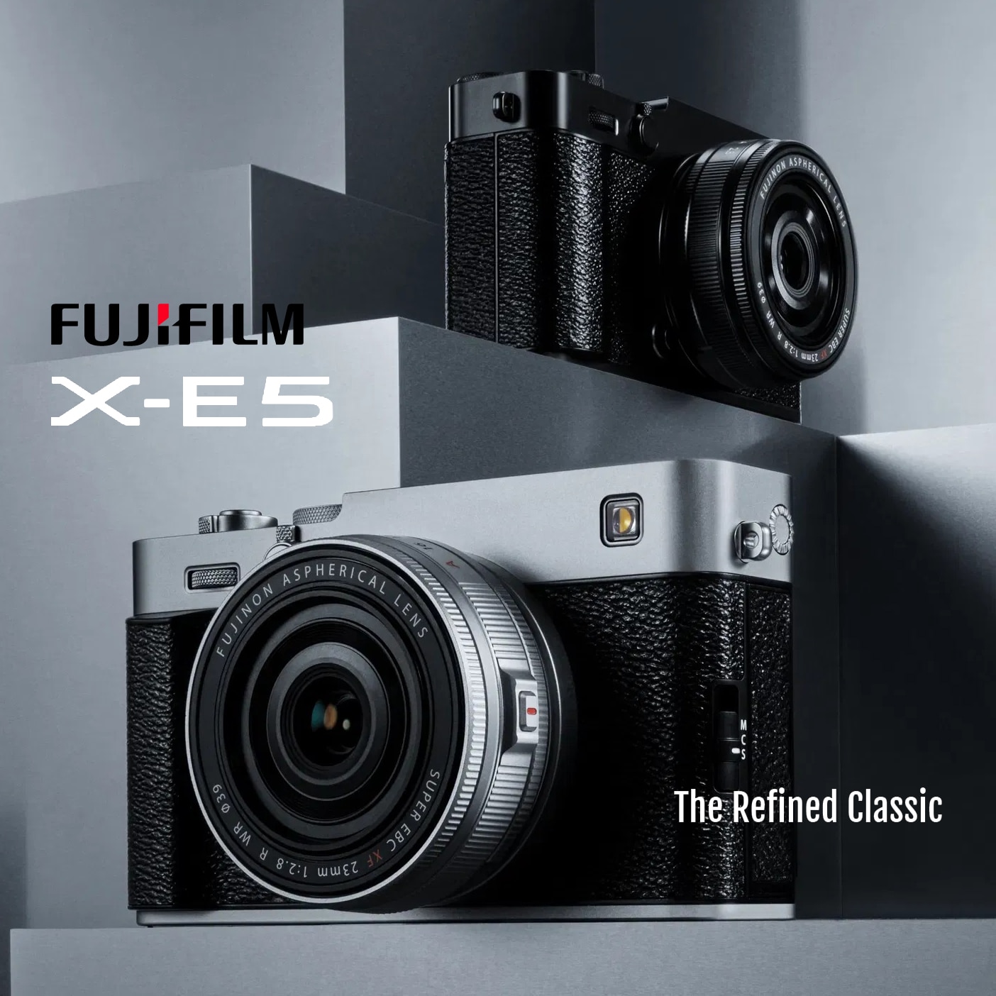 【FUJIFILM】クラシックなデザインのミラーレスコンパクトカメラ「X-E5」