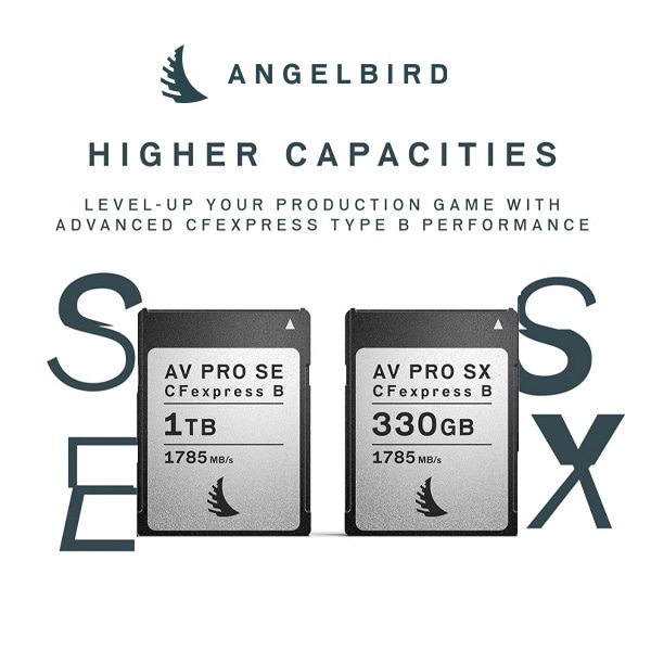 【Angelbird】新たな容量追加『AV PRO CFexpress SE 1TB / AV PRO CFexpress SX 330GB』