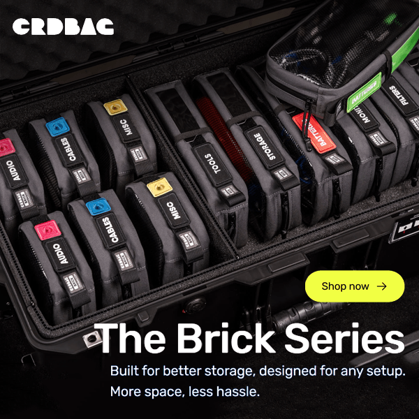 【CRDBAG】必要な機材を整理整頓して収納できるようにするアクセサリー「ブリックシリーズ」他新製品